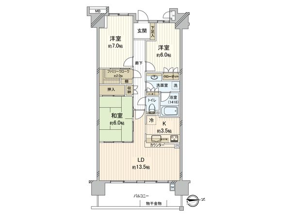 グランドホライゾン・トーキョーベイ 間取図(平面図) グランドホライゾン・トーキョーベイ 間取図(平面図)