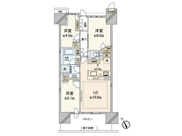 パークリュクス南船橋 間取図(平面図) パークリュクス南船橋 間取図(平面図)