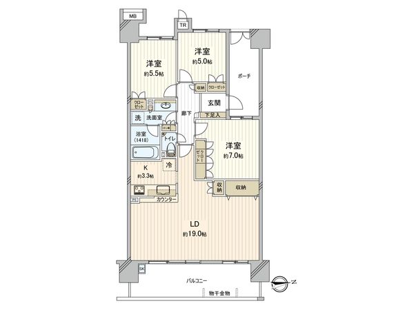 グランドホライゾン・トーキョーベイ 間取図(平面図) グランドホライゾン・トーキョーベイ 間取図(平面図)
