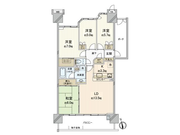 グランドホライゾン・トーキョーベイ 間取図(平面図) グランドホライゾン・トーキョーベイ 間取図(平面図)