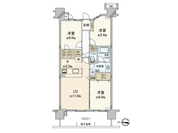 ワンダーベイシティSAZAN 間取図(平面図) ワンダーベイシティSAZAN 間取図(平面図)