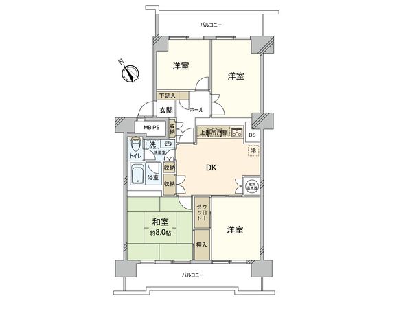 船橋花輪グランドハイツ 間取図(平面図)
