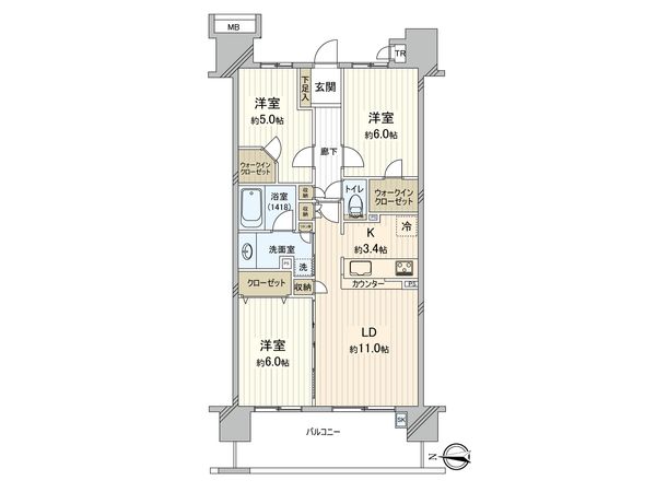 ワンダーベイシティSAZAN 間取図(平面図) 間取図(平面図)