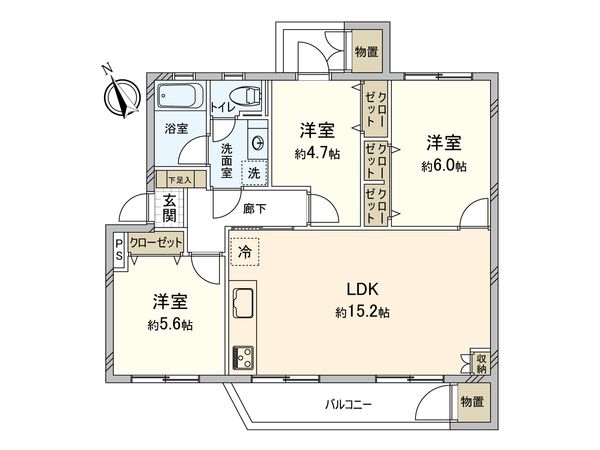 谷津遊園ハイツ 間取図(平面図) 谷津遊園ハイツ 間取図(平面図)