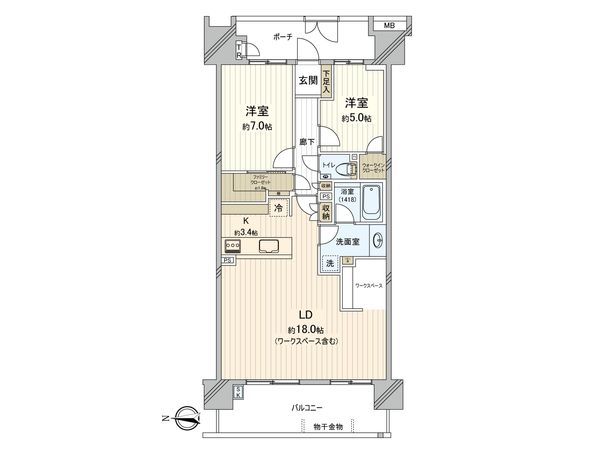 グランドホライゾン・トーキョーベイ 間取図(平面図)