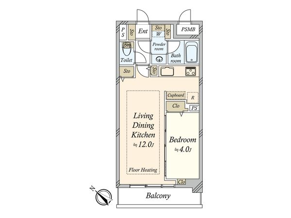 ラヴェンナ人形町 間取図(平面図) ラヴェンナ人形町 間取図(平面図)