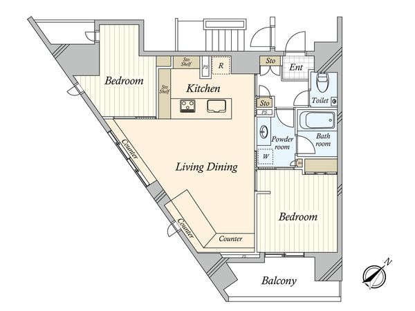 グレーシア日本橋馬喰町 間取図(平面図)