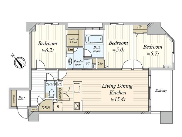 アスコットパーク日本橋コモド 間取図(平面図) アスコットパーク日本橋コモド 間取図(平面図)