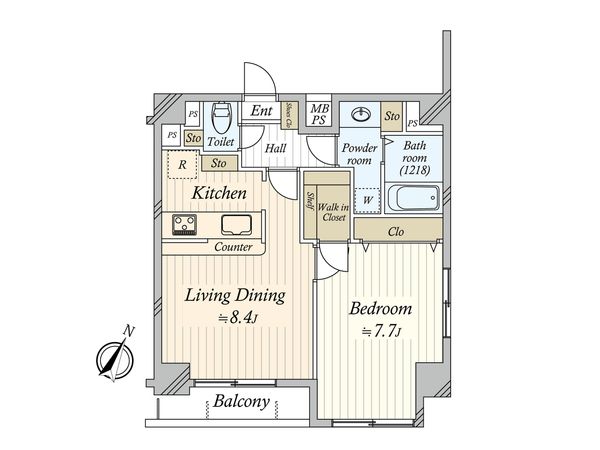 メインステージ日本橋人形町 間取図(平面図)