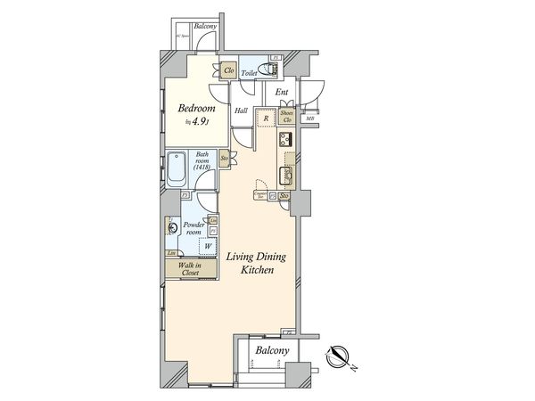 プレミスト日本橋浜町リデアル 間取図(平面図) プレミスト日本橋浜町リデアル 間取図(平面図)