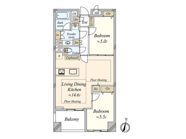 ベラカーサ秋葉原 間取図(平面図)