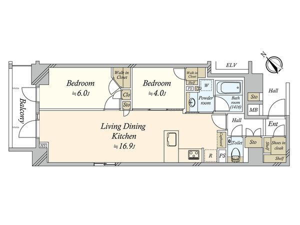 オープンレジデンシア日本橋馬喰町 間取図(平面図) オープンレジデンシア日本橋馬喰町 間取図(平面図)