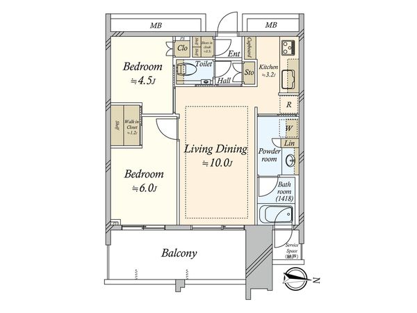 スカイズタワー&ガーデン 間取図(平面図)