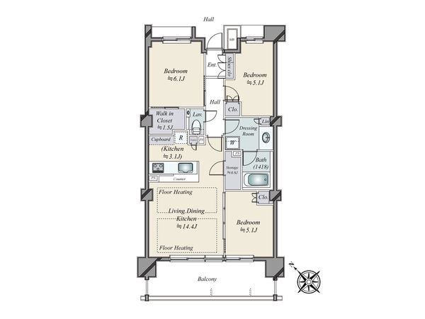 パークホームズ品川 ザ レジデンス 間取図(平面図)