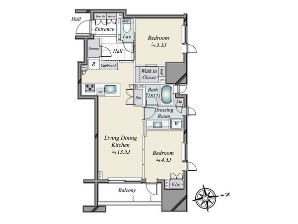 クラッシィハウス神田錦町 間取図(平面図)