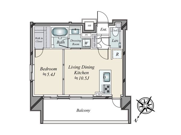 アデニウム東神田 間取図(平面図) 間取図(平面図)