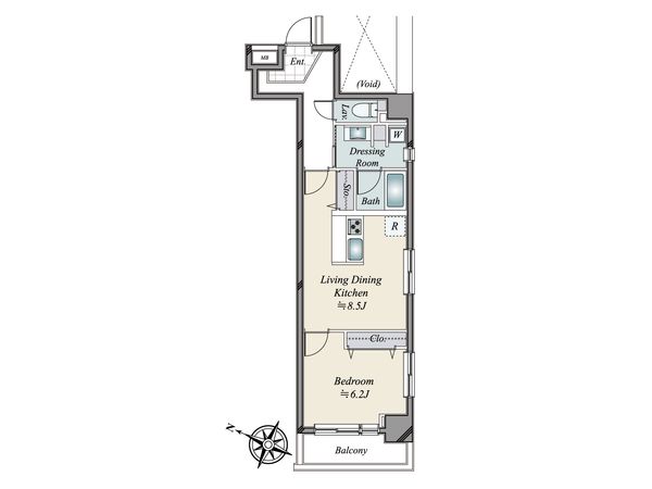 エクセレント三越前 間取図(平面図) エクセレント三越前 間取図(平面図)