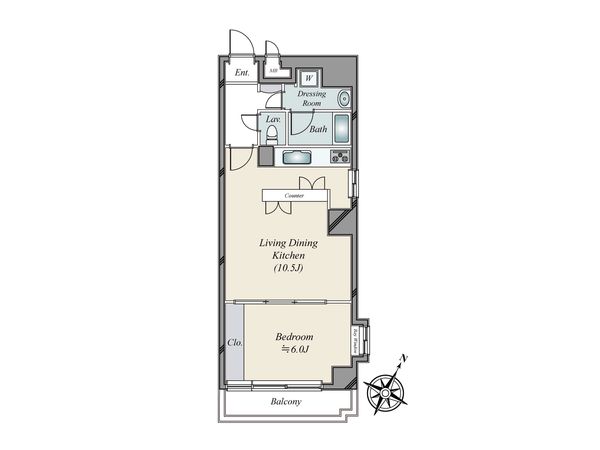 日本橋アムフラット 間取図(平面図)
