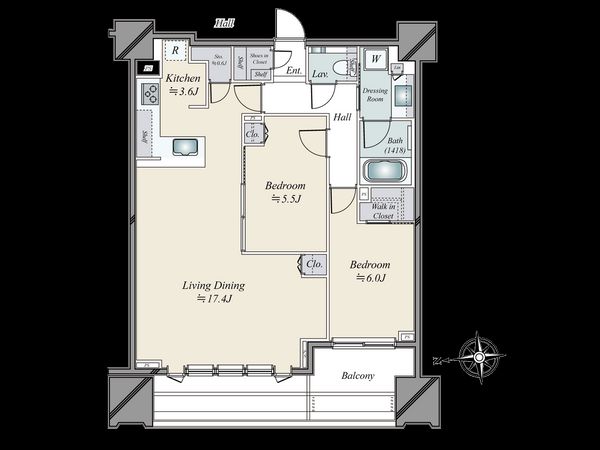 シティタワー銀座東 間取図(平面図) シティタワー銀座東 間取図(平面図)