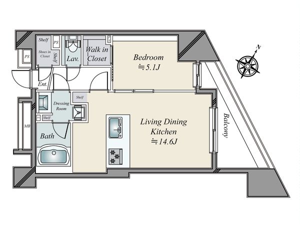 ウィルローズ茅場町 間取図(平面図)
