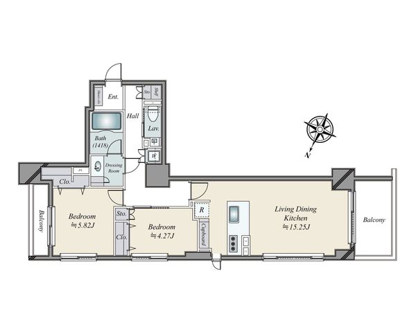 ガレリア・マーレ日本橋 間取図(平面図) 間取図(平面図)
