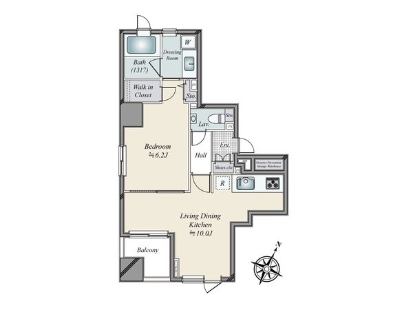 グリーンパーク東日本橋レジデンスⅡ 間取図(平面図) 間取図(平面図)