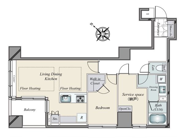コンポジット日本橋 間取図(平面図)