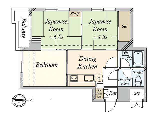 GSハイム築地 間取図(平面図) GSハイム築地 間取図(平面図)