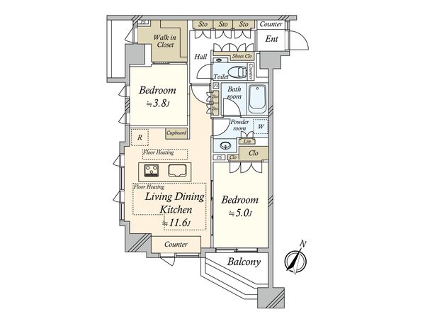 ガレリアドゥエル神田岩本町 間取図(平面図) ガレリアドゥエル神田岩本町 間取図(平面図)