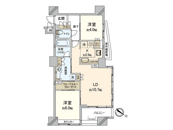 プレミスト日本橋浜町リデアル 間取図(平面図)