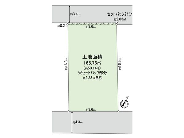 北沢3丁目土地 区画図 北沢3丁目土地 区画図