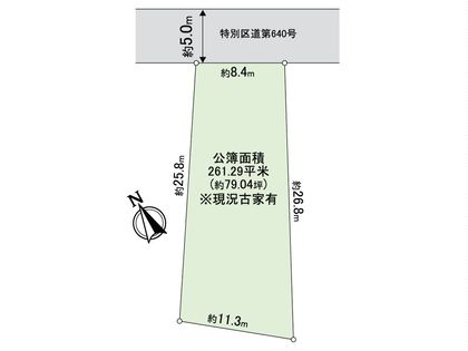 渋谷区神宮前4丁目 土地 区画図