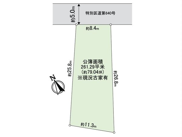渋谷区神宮前4丁目 土地 区画図 渋谷区神宮前4丁目 土地 区画図