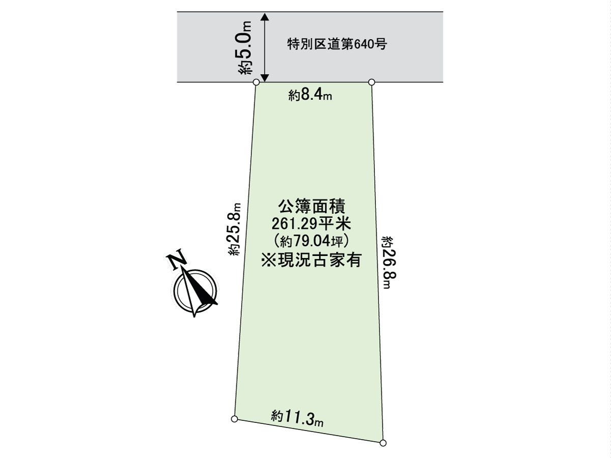 渋谷区神宮前4丁目 土地 区画図 区画図