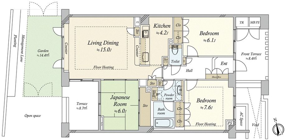 ライオンズマンション元代々木グランフォート 間取図(平面図) ライオンズマンション元代々木グランフォート 間取図(平面図)