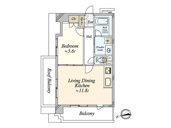 ライオンズマンション渋谷道玄坂 間取図(平面図)