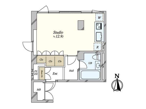 CUE NISHIAZABU 間取図(平面図) CUE NISHIAZABU 間取図(平面図)