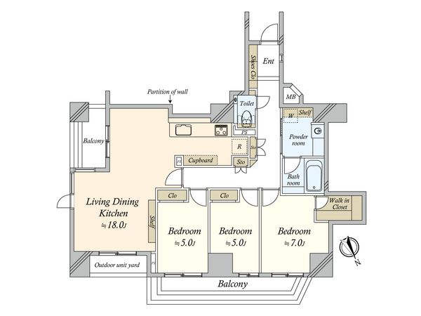 ソプラタワー 間取図(平面図)