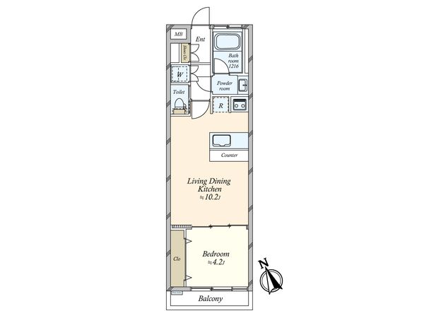渋谷マンション 間取図(平面図)