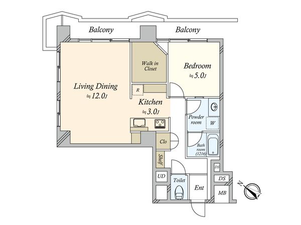 シャトレー代々木 間取図(平面図)