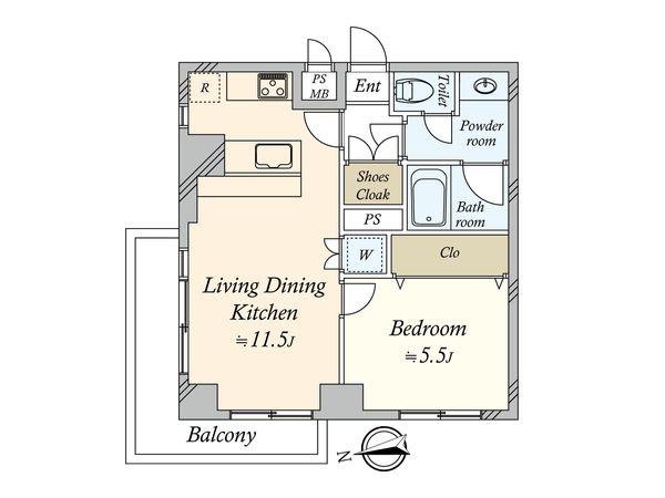 秀和麻布笄町レジデンス 間取図(平面図)