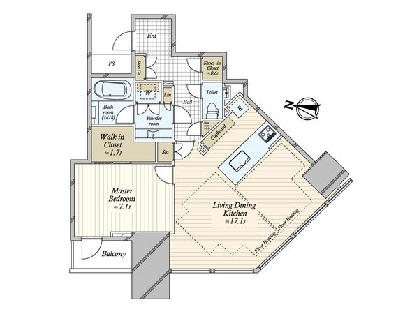 パークコート渋谷ザタワー 間取図(平面図)