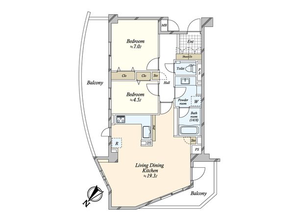 グランヴェール代官山青葉台 間取図(平面図)