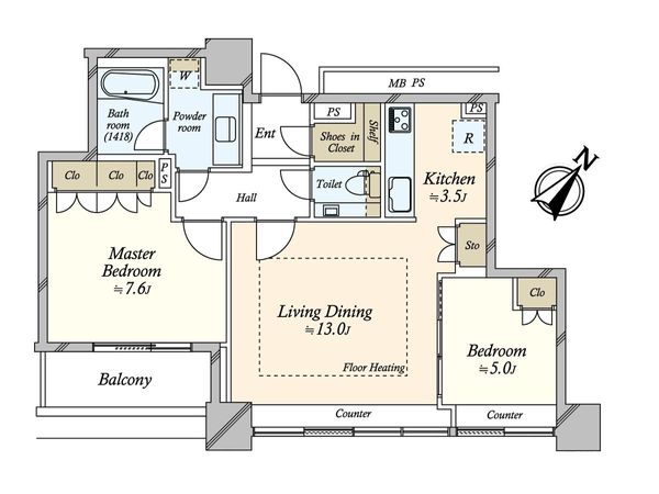 ザ・ヒルトップタワー高輪台 間取図(平面図) 間取図(平面図)