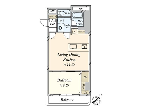 ライオンズマンション赤坂第2 間取図(平面図)
