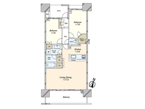 クラッシィハウス世田谷公園 間取図(平面図) クラッシィハウス世田谷公園 間取図(平面図)