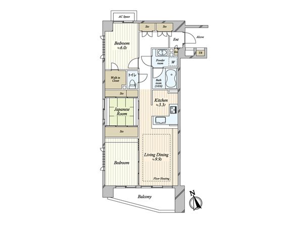 ジェイパーク渋谷神泉 間取図(平面図) ジェイパーク渋谷神泉 間取図(平面図)