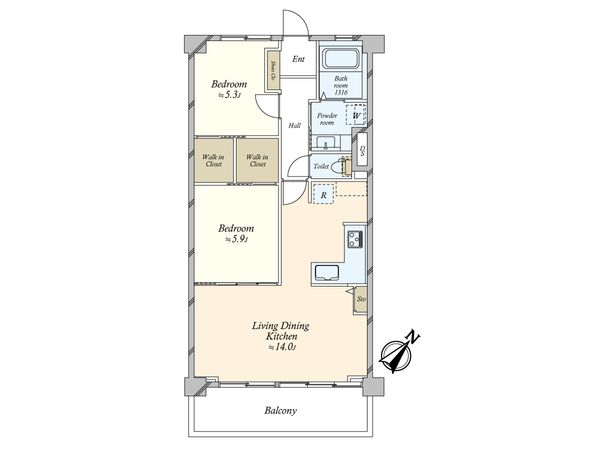 松見坂武蔵野マンション 間取図(平面図) 松見坂武蔵野マンション 間取図(平面図)