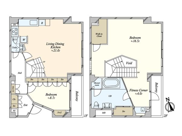 シティコート広尾 間取図(平面図) シティコート広尾 間取図(平面図)