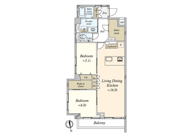 サンビューハイツ白金台 間取図(平面図)